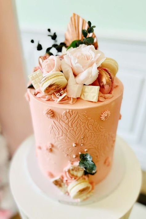 Take a look at this beautiful petals and prosecco-themed bridal shower! Love the cake! See more party ideas and share yours at CatchMyParty.com Petals And Prosecco Theme Cake, Wedding Shower Party, Rustic Party, Bridal Shower Cakes, Shower Party Ideas, Bridal Shower Cake, Rustic Cake, 1st Birthday Cake, Holiday Cakes