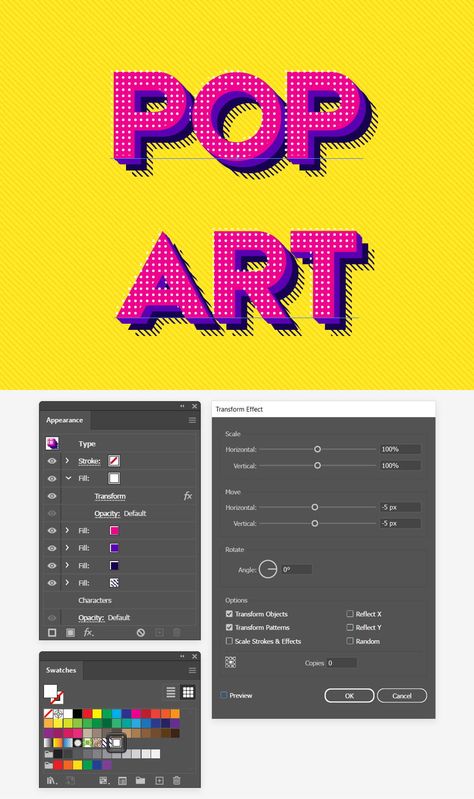 How to Create a Pop Art Text Effect in Illustrator Pop Art Letters, Text Effects Illustrator, Pop Art Tutorial, Effects In Illustrator, Illustrator Effects, Pop Art Text, Pop Art Font, Pop Art Effect, Racing Graphics