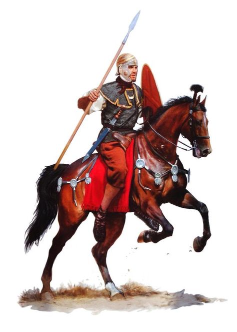 Roman Auxiliary Cavalry, Roman Auxiliary, Roman Cavalry, Roman Centurion, Old Warrior, Roman Army, Roman Warriors, Historical Warriors, Eastern Roman