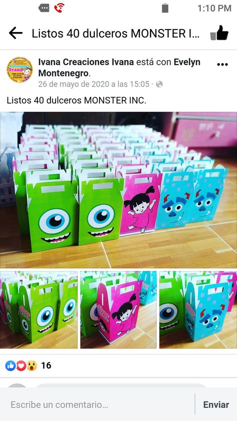 Monster Inc Birthday, Monster Inc, Small Party, Monster Birthday, Custom Favor, Monsters Inc, Petunias, 1st Birthday, Birthday