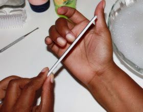 Beautyfash Blog: How-To: Do a Salon Manicure at Home Soap Nails, Cheap Nail Polish, Nail Base, Manicure Tutorials, Brown Hairstyles, Nail Cream, Cuticle Softener, Lavender And Chamomile, Home Manicure