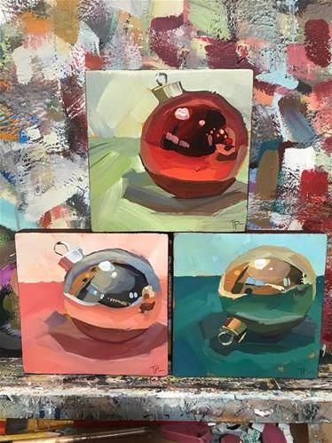 Paintings Christmas, Holiday Art Projects, High School Art Projects, Cute Ladybug, Christmas Art Projects, Winter Art Projects, Art Folder, High School Art, School Art Projects