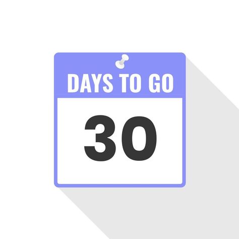 30 Days Left Countdown sales icon. 30 days left to go Promotional banner 30 Days To Go Wedding Countdown, 30 Day Countdown, Daily Countdown, Love Cartoon Couple, Cartoon Couple, Promotional Banners, Day Countdown, Wedding Countdown, Day Left