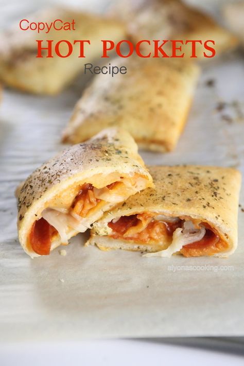 Hot Pocket Recipes, Homemade Hot Pockets, Homemade Pizza Pockets, Pockets Recipe, Cheese Sauce For Pasta, Pizza Pockets, Hot Pockets, Homemade Dough, Grocery Stores