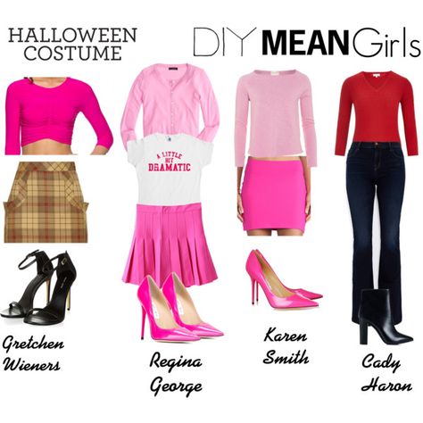 Mean Girls Fashion, Mean Girls Halloween Costumes, Mean Girls Costume, Mean Girls Halloween, Mean Girls Outfits, 00s Mode, Cute Group Halloween Costumes, Bff Halloween Costumes, Trio Halloween Costumes