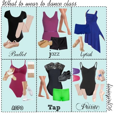 I hope this helps you know what you should wear to different dance classes! Check out my polyvore account! You can find me @liviegirl06 Things To Wear To Dance Practice, Dance Team Tryouts, Dance Class Outfit, Dance Wear Practice, Ballet Stuff, Dance Workshop, Ballet Jazz, Dance Outfits Practice, Dance Stuff