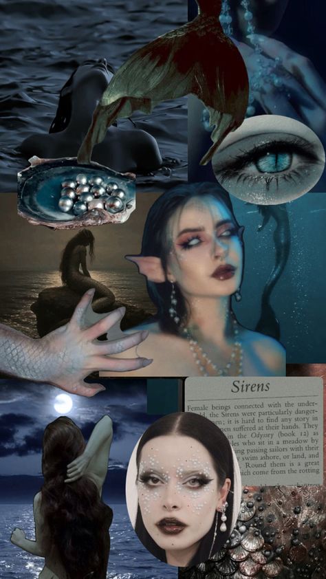 #siren #sirencore #sirenaesthetic Siren Greek Mythology, Siren Woman, Siren Mythology, Sirens Greek Mythology, Sirencore Aesthetic, Siren Photoshoot, Siren Oc, Inner Siren, Siren Aesthetic