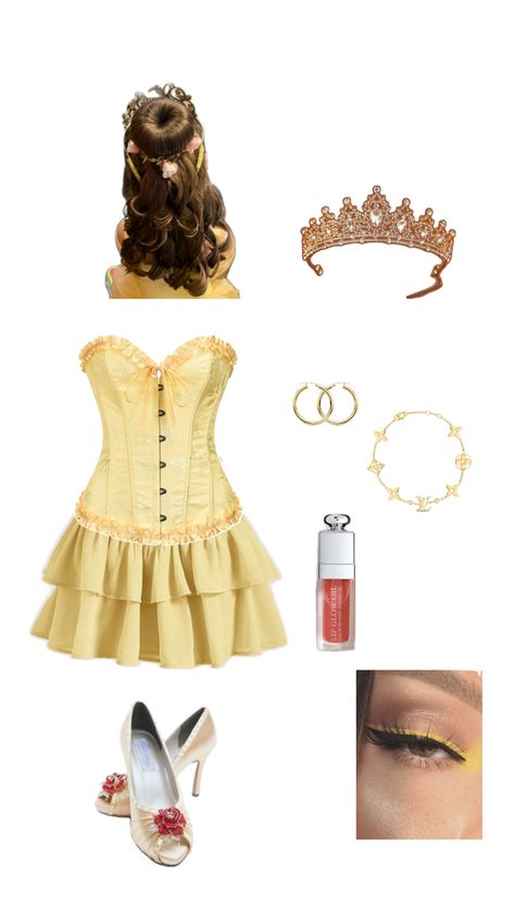 Halloween Rave Outfits, Belle Halloween, Halloween Costumes Brunette, Themed Halloween Costumes, Cute Group Halloween Costumes, Disney Princess Costumes, Classy Halloween Costumes, Bff Halloween Costumes, Belle Costume