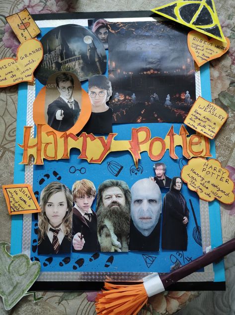 This is a poster of Harry Potter for school projects. Ron Weasley, School Projects, Wizard, Harry Potter