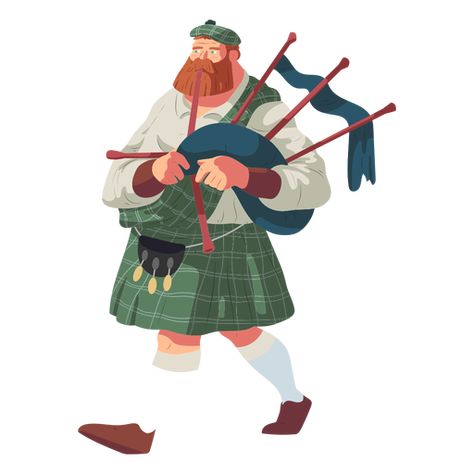 Man bagpipe kilt sporran scottish flat #AD , #PAID, #SPONSORED, #kilt, #flat, #scottish, #bagpipe Scottish Drawings, Scottish Illustration, Sporran Scottish, Scottish Character, Scotland Illustration, Scottish Party, Scottish Design, Scotland Kilt, Flag Drawing