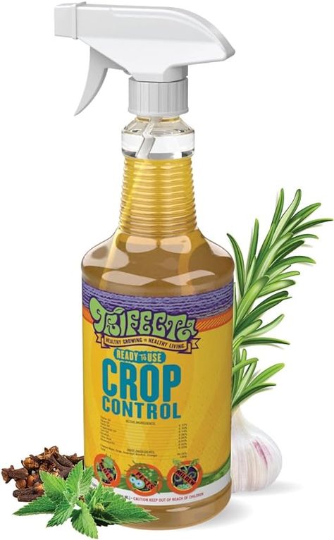 Amazon.com: Trifecta Crop Control Ready to Use Maximum Strength Natural Pesticide, Fungicide, Miticide, Insecticide, Help Defeat Spider Mites, Powdery Mildew, Botrytis and Mold on Plants 16 OZ Size : Patio, Lawn & Garden Fungicide For Plants, Natural Pesticides, Spider Mites, Insecticidal Soap, Powdery Mildew, Food Safe, Indoor Plants, All Natural, Spray