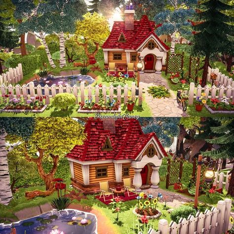 Two Houses In One, Ddv Peaceful Meadow Ideas, Disney Dream Light Valley Meadow Ideas, Ddv Meadow Ideas, Meadow Dreamlight Valley, Dreamlight Valley Garden Ideas, Dreamlight Valley Peaceful Meadow Ideas, Ddv Peaceful Meadow, Ddlv Inspiration Meadow