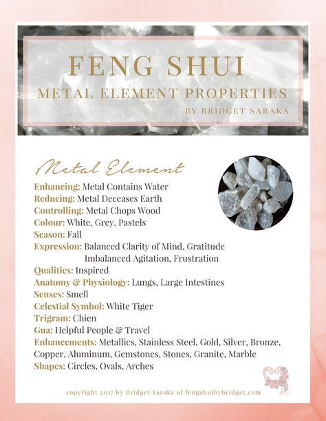 Feng Shui Colors, Feng Shui Elements, How To Feng Shui Your Home, Metal Element, Bagua Map, Vastu House, Feng Shui Principles, Physical Activities For Kids, Feng Shui Decor