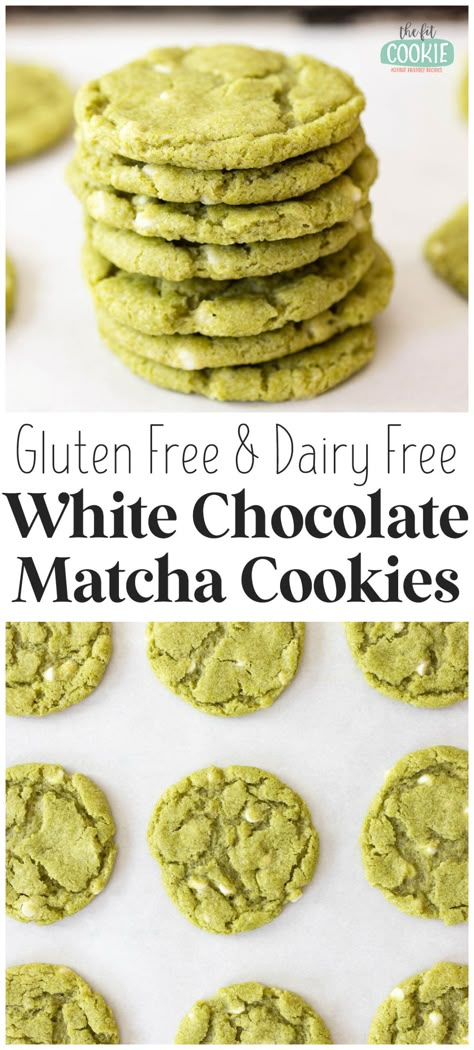 Matcha Cookies Vegan, Matcha Cookies Gluten Free, Gluten Free Matcha Cookies, Matcha Oatmeal Cookies, Vegan Matcha Cookies, Gluten Free Dairy Free Egg Free Dessert, Vegan Gf Cookies, Gluten Free Vegan Cookies, Matcha Cookies Recipe