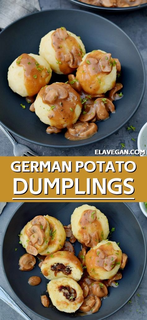 Knodel Recipe, Potato Dumplings Recipe, German Potato Dumplings, Potato Dumpling Recipe, German Dumplings, Easy German Recipes, Traditional German Food, German Dishes, German Food Authentic