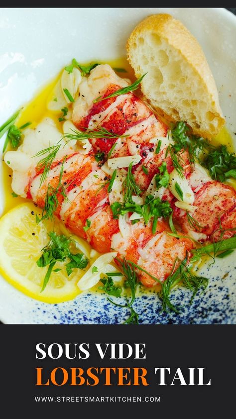 Sous Vide Recipes Fish, Sous Vide Fish, Sous Vide Lobster Tail, Sous Vide Lobster, Sous Vide Chicken Breast, Sous Vide Chicken, Lobster Recipes Tail, Fish Dinner Recipes, Lobster Tail