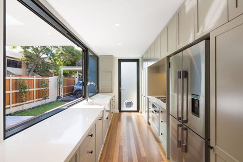 Servery Windows | Abbey Aluminium | AWS | VANTAGE SUPPLIER Servery Window Kitchen, Kitchen Servery, Window Kitchen, Cook Up A Storm, Outside Living, Kitchen Window, Door Installation, Through The Window, Outdoor Entertaining