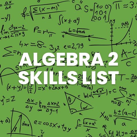 Algebra 2 Classroom, Algebra 2 Cheat Sheet, College Algebra Notes, Algebra 2 Notes, Algebra Tips, Algebra 2 Activities, Algebra Help, Math Study Guide, Algebra 2 Worksheets