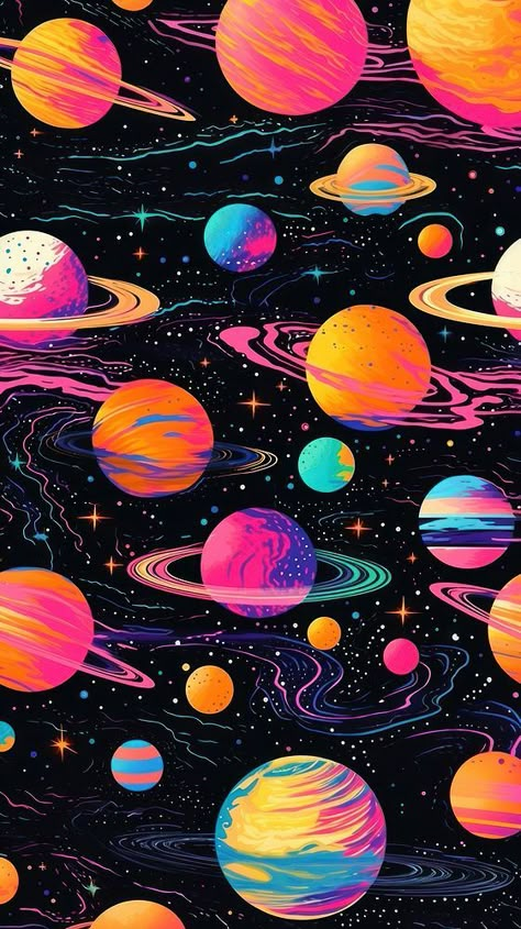 Space scene with planets and stars pattern backgrounds astronomy universe. AI generated Image by rawpixel. | free image by rawpixel.com / Boom Space Cartoon Wallpaper, Planets Background, Cosmic Art Universe, Planets Illustration, Cosmic Wallpaper, Star Texture, Random Backgrounds, Autumn Phone Wallpaper, Stars And Galaxies