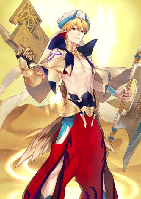 This Article is for 4★ Gilgamesh, for 5★ version visit Gilgamesh; for the 3★ version, visit Kid... King Gilgamesh, Gilgamesh And Enkidu, Gilgamesh Fate, Fate Servants, Dragon Knight, Fate Zero, Kendo, Fete Anime, Fate Grand Order