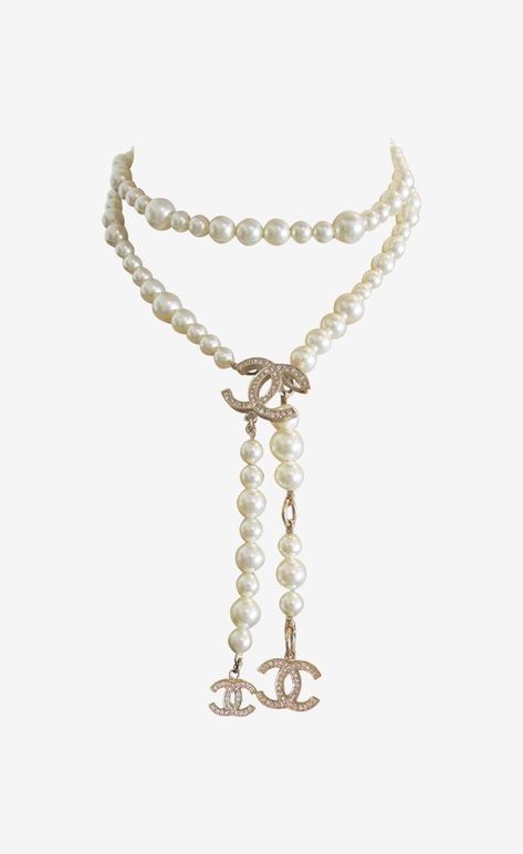 Png Jewellery, Pearl And Gold Necklace, Chanel Pearl Necklace, Estilo Jenner, Chanel Pearl, Fitness Website, Chanel Necklace, Chanel Pearls, Chanel Inspired