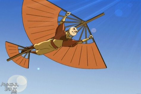 Avatar The Last Airbender Glider, Aang Flying Glider, Avatar Air Nomads, Aang Staff, Aang Glider, Aang Fanart, Nepal Tattoo, Appa Avatar, Avatar Tattoo