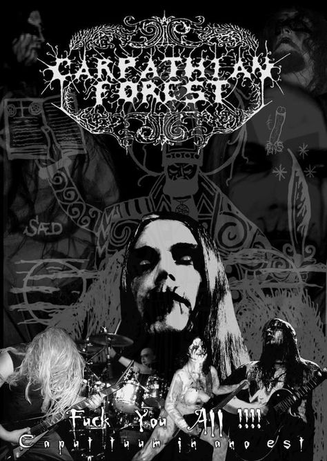 Carpathian Forest, Corpse Paint, Black Metal Art, Cradle Of Filth, Crust Punk, Extreme Metal, Hardcore Punk, Space Rock, Heavy Metal Bands