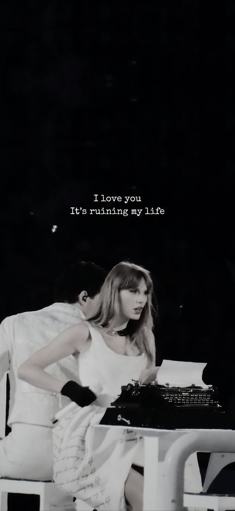 "I love you, it's ruining my life" #taylorswift #swiftie #wallpaper #lockscreen #taylorswiftwallpaper #thetorturedpoetsdepartment #ttpd #ttpdwallpaper #aesthetic #taylorswiftaesthetic #theerastour #erastour #ttpderastour  #taylorswiftlyrics #ttpdlyrics Mother Is Mothering Taylor Swift, Ttpd Wallpaper Taylor Swift Iphone, Taylor Swift Aesthetic Lockscreen, Fangirl Posters, Swiftie Wallpaper, Mother Is Mothering, Wallpaper Taylor Swift, Ruining My Life, Taylor Swift Aesthetic