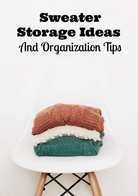 organized sweaters Sweater Storage Ideas, Hang Sweaters, Store Sweaters, Sweater Organization, Zyla Colors, Fibro Fog, Express Outfits, Sweater Storage, Getting Rid Of Clutter