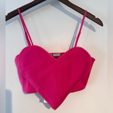 Pink Heart-shaped women’s top, medium, unique, discontinued/not in production Heart Shape Top Dress, Heart Cutout Shirt, Heart Shaped Crop Top, Heart Shaped Shirt, Heart Corset Top, Pink Heart Top, Heart Corset, Heart Shaped Top, Tomorrowland Outfit