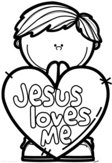 Valentines Day Bible Theme - Jesus Loves Me by Ponder and Possible Jesus Loves Me Valentine Craft, Jesus Loves Me Coloring Page, Jesus Loves Me Craft Preschool, Jesus Loves The Little Children Craft, Church Valentines Crafts, Gabby Crafts, Playschool Activities, Jesus Preschool, Prek Worksheets