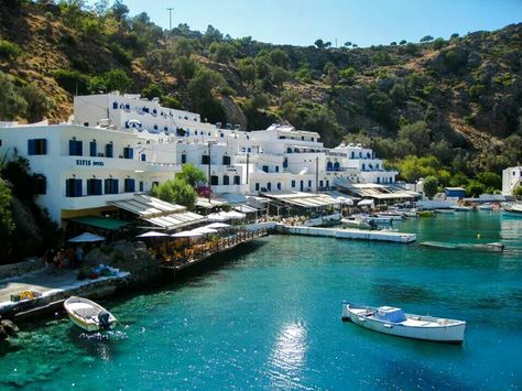 Loutro, Crete... Safe harbor! Europe In February, Places To Travel In Europe, Best Places In Europe, Europe Honeymoon, Greek Travel, Travel In Europe, Greece Travel Guide, Best Vacation Spots, Countries To Visit