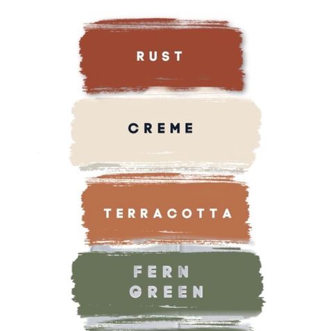 rust. cream. terracotta. fern green. wedding. autumn. fall. beautiful. Rustic Orange Wedding Color Palette, Fall Wedding Colors Rust, Rust And Sage Color Palettes, Country Themed Wedding Colors, Summer Wedding Rustic Colors, Earthy Wedding Colors Colour Palettes, Bridal Color Schemes Fall, Earth Wedding Colors, Fall Palette Wedding