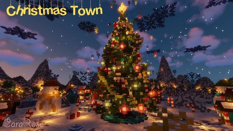 Minecraft Holiday House, Minecraft Xmas Builds, Minecraft Snow Village, Minecraft Christmas Village, Minecraft Snow Builds, Minecraft Christmas Tree, Minecraft Farm, Minecraft Cottage, Minecraft Castle