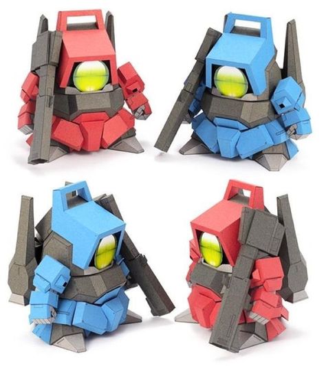 PAPERMAU: Generic Mobile Suit Robots Paper Toys In SD Style - by WXY Paper Robot Papercraft, Gundam Art, Creating A Blog, Mobile Suit, Paper Models, Paper Toys, Gundam, Action Figures, Thinking Of You