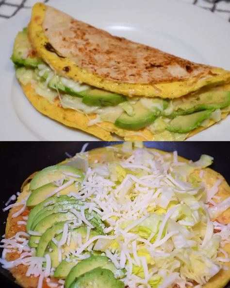 Avocado and Cheese Omelette Wrap Recipe: Quick and Delicious Breakfast Avocado Breakfast Wrap, Omelette Wrap, Avocado Omelette, Healthy Oat Cookies, Omelette Recipe Easy, Breakfast Tortilla, Avocado Recipes Breakfast, Breakfast Avocado, Dinner Party Dishes