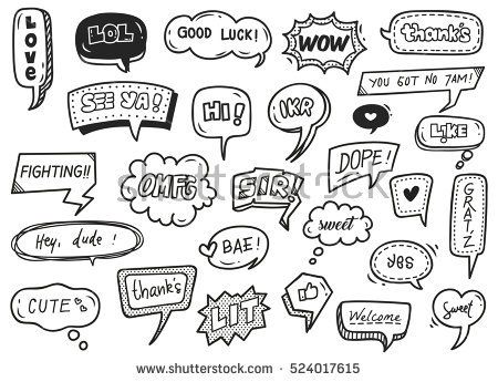 Cute Speech Bubble, Text Doodle, Bubble Drawing, Speech Balloon, Different Lettering, Notebook Doodles, Text Bubble, Comic Tutorial, Speech Bubbles