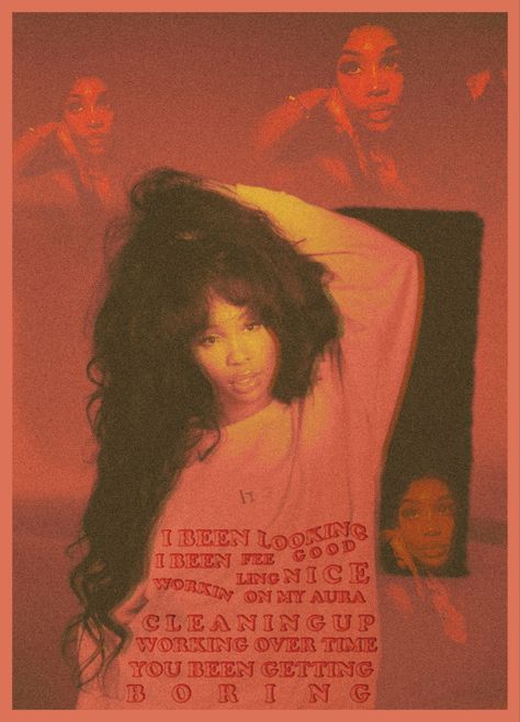 Sza Aesthetic Red, Back Dermal Piercing, Sza Poster, Ipad Customization, What's My Aesthetic, College Apartment Decor, Poster Aesthetic, Dream Aesthetic, Dorm Posters