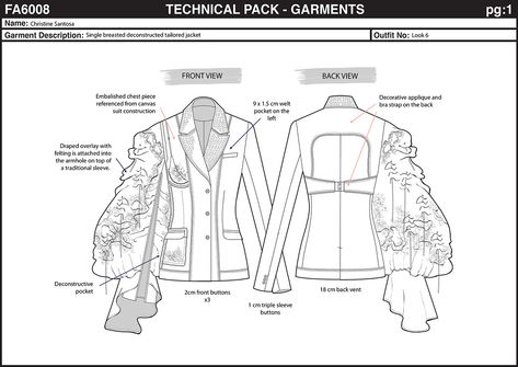 Technical Drawings Fashion, Cads Fashion, Blazer Technical Drawing, Jacket Technical Drawing, Technical Drawing Fashion, Fashion Technical Drawing, Illustrated Clothing, Technical Flats, Adobe Photoshop Photography