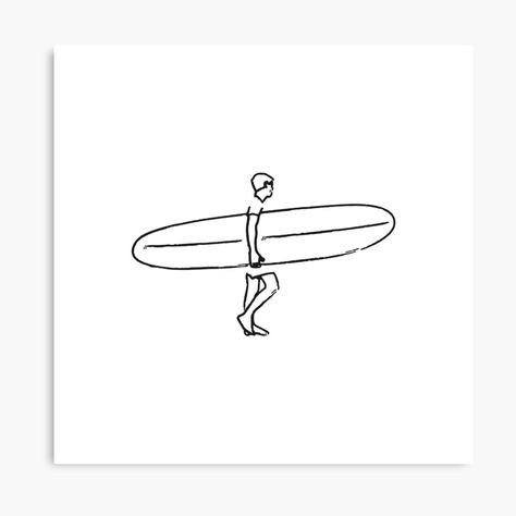 "Long Board Surfer Sketch" Mounted Print for Sale by murakamisstudio | Redbubble Surfboard Sketch, Surfer Sketch, Surfer Drawing, Surfing Drawing, Surfer Silhouette, Surf Drawing, Long Board, Outline Drawing, Surf Art