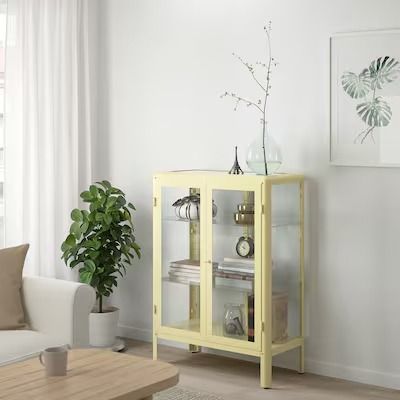 glass door cabinet - Search - IKEA Ikea Glass Cabinet, Ikea Fabrikor, Ikea Ireland, Glass Cabinets Display, Cabinet Light, Metal Cabinet, Glass Cabinet Doors, Ikea Family, Door Cabinet