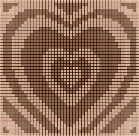 Heart Tapestry Crochet Pattern, Pixel Grid Crochet Easy Simple, Alpha Knot, Crochet Fits, Heart Tapestry, Grid Crochet, Pixel Grid, Easy Beginner Crochet Patterns, Crochet Grid