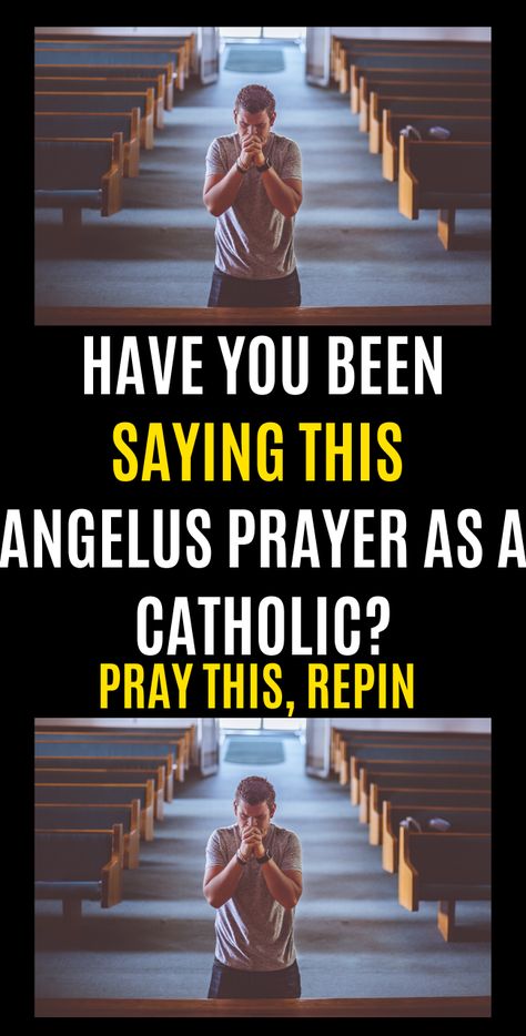 Have you been saying this Angelus prayer as a catholic? #AngelusPrayer #God #Jesus #catholicfaith #December2020 #Prayerinspiration #Powerful Angelus Prayer, The Angelus, God Jesus, Catholic Faith, Jesus, Quotes