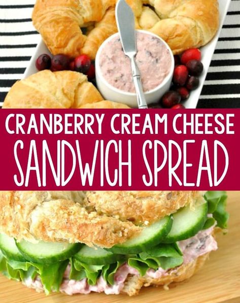 This Cinnamon Walnut Cranberry Cream Cheese Spread is the most delicious thing to happen to holiday leftovers! We love this cranberry kissed cream cheese on everything from croissants to crackers to sandwiches. #cranberry #creamcheese #cranberries #holidayleftovers #spread #vegetarian Cranberry Cream Cheese Spread, Sandwich Spread Recipes, Cream Cheese Spread Recipes, Skillet Chicken Parmesan, Cream Cheese Sandwiches, Seared Salmon Recipes, Cream Cheese Spread, Beef Tips And Gravy, Holiday Leftovers