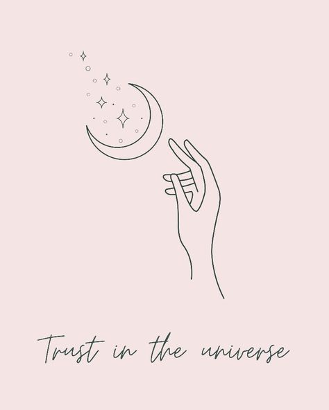 Universe Within You Tattoo, Higherself Tattoo, Trust Universe Tattoo, Manifesting Tattoo Ideas, Small Spiritual Tattoos Universe, Love And Light Tattoo, Trust The Universe Tattoo, Tattoo Ideas Female Spiritual, Self Acceptance Tattoo