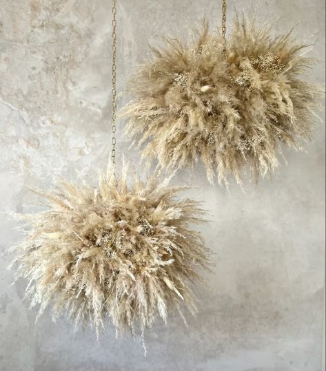 Floating Pampas Cloud, Pampas Cloud Diy, Dried Floral Cloud, Pampas Cloud, Dark Academia Wedding, Ceremony Arrangements, Ceremony Arrangement, Diy Clouds, Pampas Grass Decor