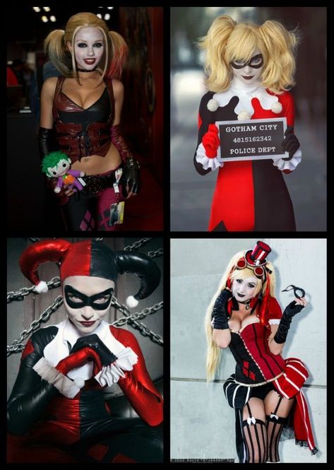 Harley Quinn Cosplay Ideas Harley Quinn Halloween, Harley Quinn Costume, Diy Kostüm, Harley Quinn Art, Harley Quinn Cosplay, Amazing Cosplay, Joker And Harley Quinn, Costume Makeup, Cosplay Ideas