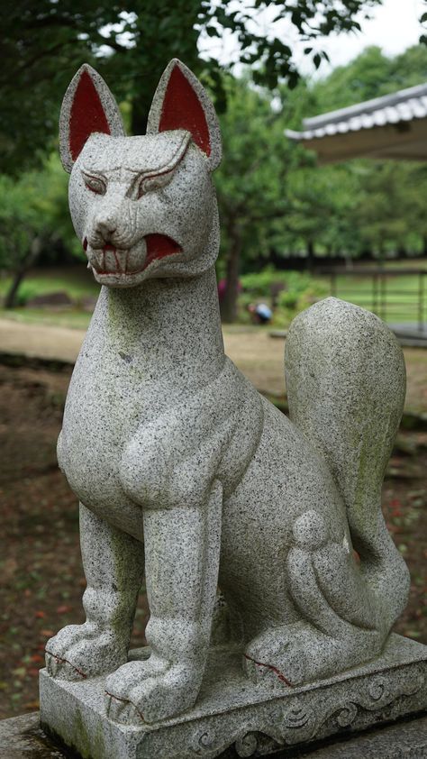 https://flic.kr/p/2q543w6 | Inari Shrine Fox Statue - Nara, Japan Fox Statue, Inari Shrine, Nara Japan, Nara, Fox, Statue, Japan