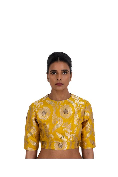 Raw Mango Blouses, Benarasi Blouse, Round Boat, Mango Clothing, Raw Mango, Silk Blouses, Clothing Shops, Saree Blouse Designs Latest, Work Online