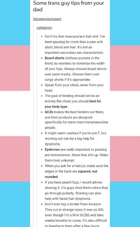 Some trans guy tips from your dad Trans Guy Tips, Ftm Tips, Guy Tips, Trans Boys, Trans Pride, Gender Identity, Lgbt Pride, Dating Site, Online Dating